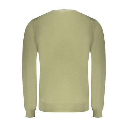 North Sails Green Cotton Men Sweater
