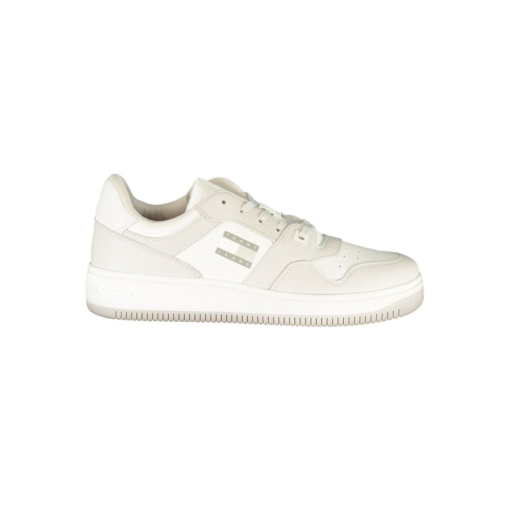 Tommy Hilfiger White Leather Men Sneaker