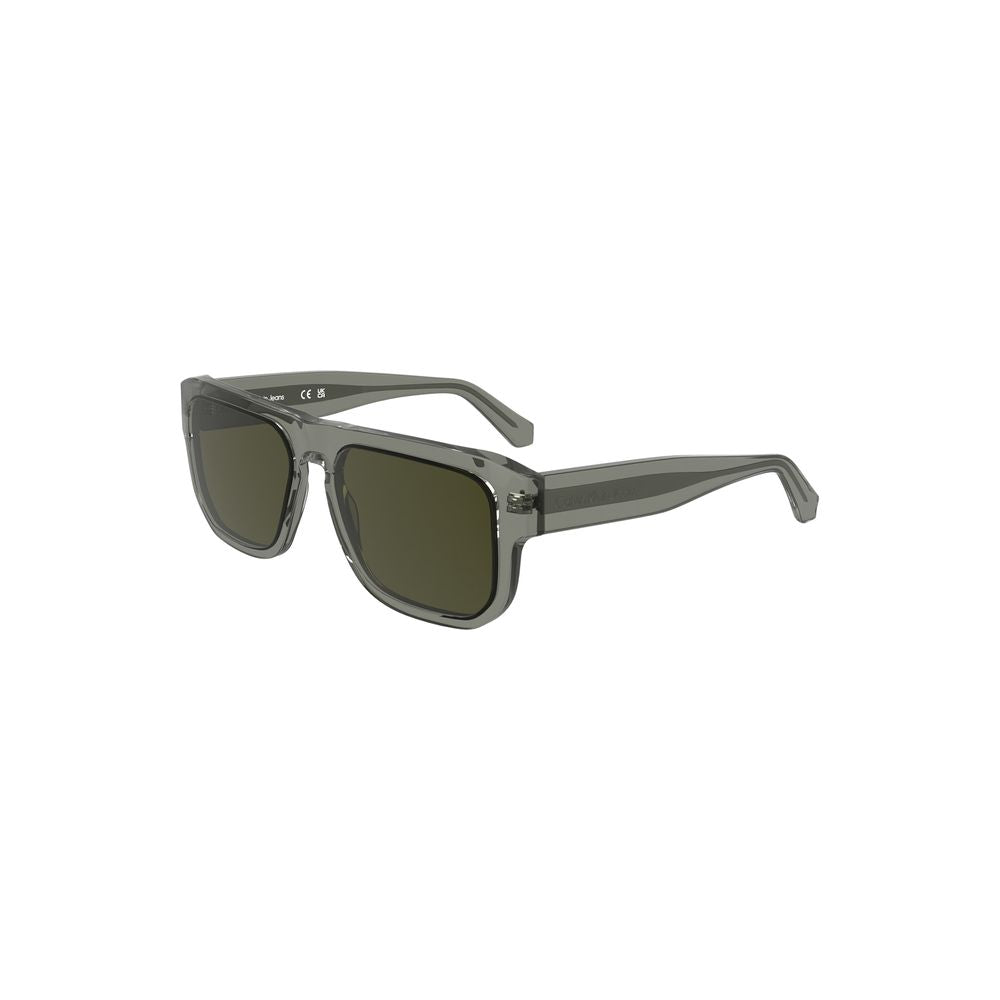 Calvin Klein Gray Acetate Men Sunglass