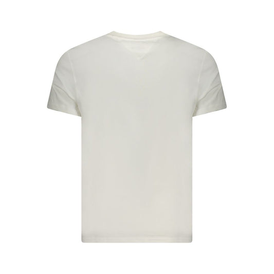 Tommy Hilfiger White Cotton Men T-Shirt