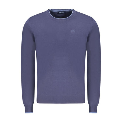 North Sails Blue Cotton Men Sweater