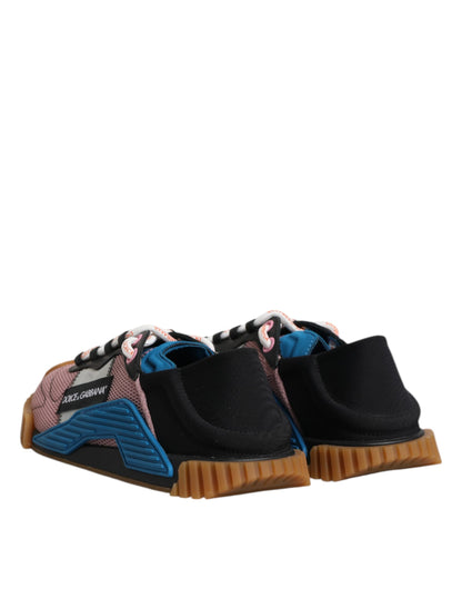 Dolce & Gabbana Multicolor Lace Up Low Top NS1 Sneakers Shoes