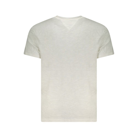Tommy Hilfiger White Cotton Men T-Shirt