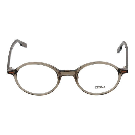 Ermenegildo Zegna Gray Men Glasses Frame