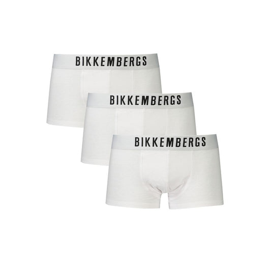 Bikkembergs White Cotton Underwear