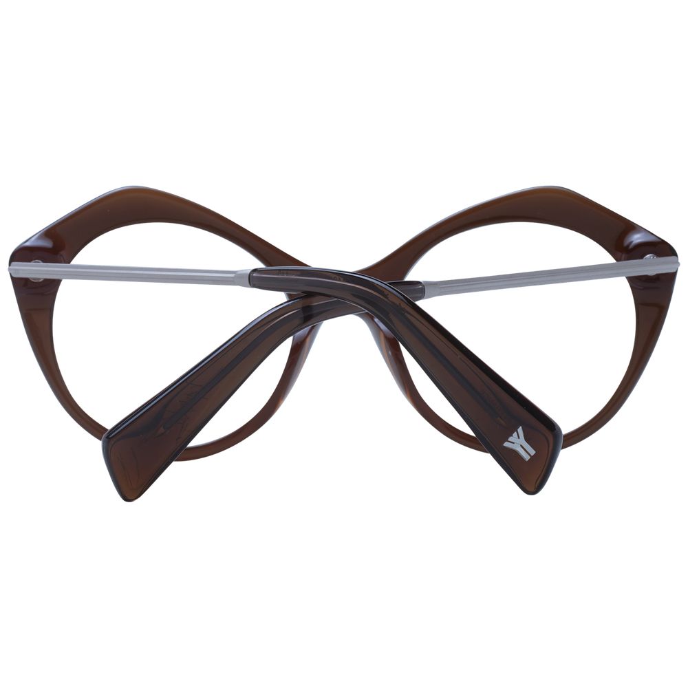 Yohji Yamamoto Brown Unisex Glasses Frame
