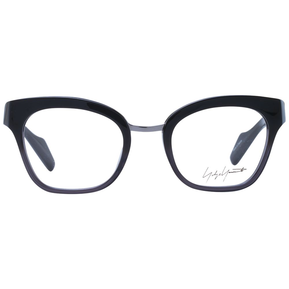 Yohji Yamamoto Black Unisex Glasses Frame