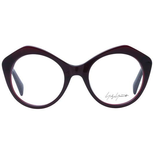 Yohji Yamamoto Burgundy Unisex Glasses Frame