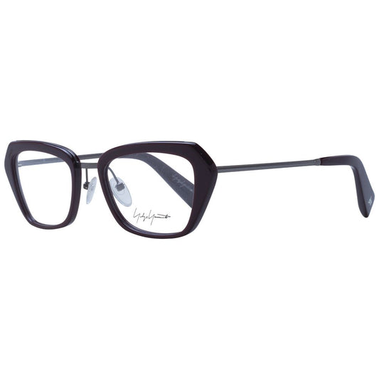 Yohji Yamamoto Burgundy Unisex Glasses Frame