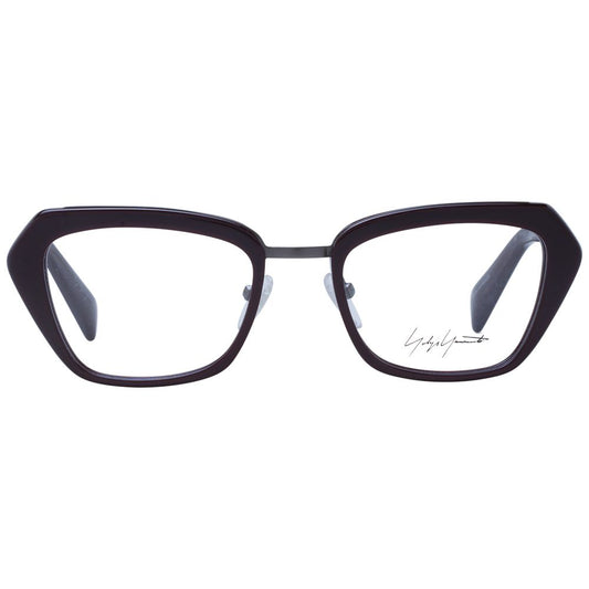 Yohji Yamamoto Burgundy Unisex Glasses Frame