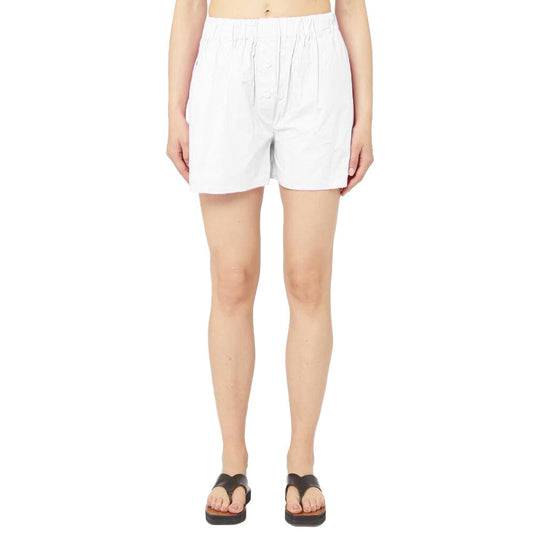 Hinnominate White Cotton Short