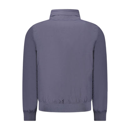 K-WAY Blue Nylon Men Jacket