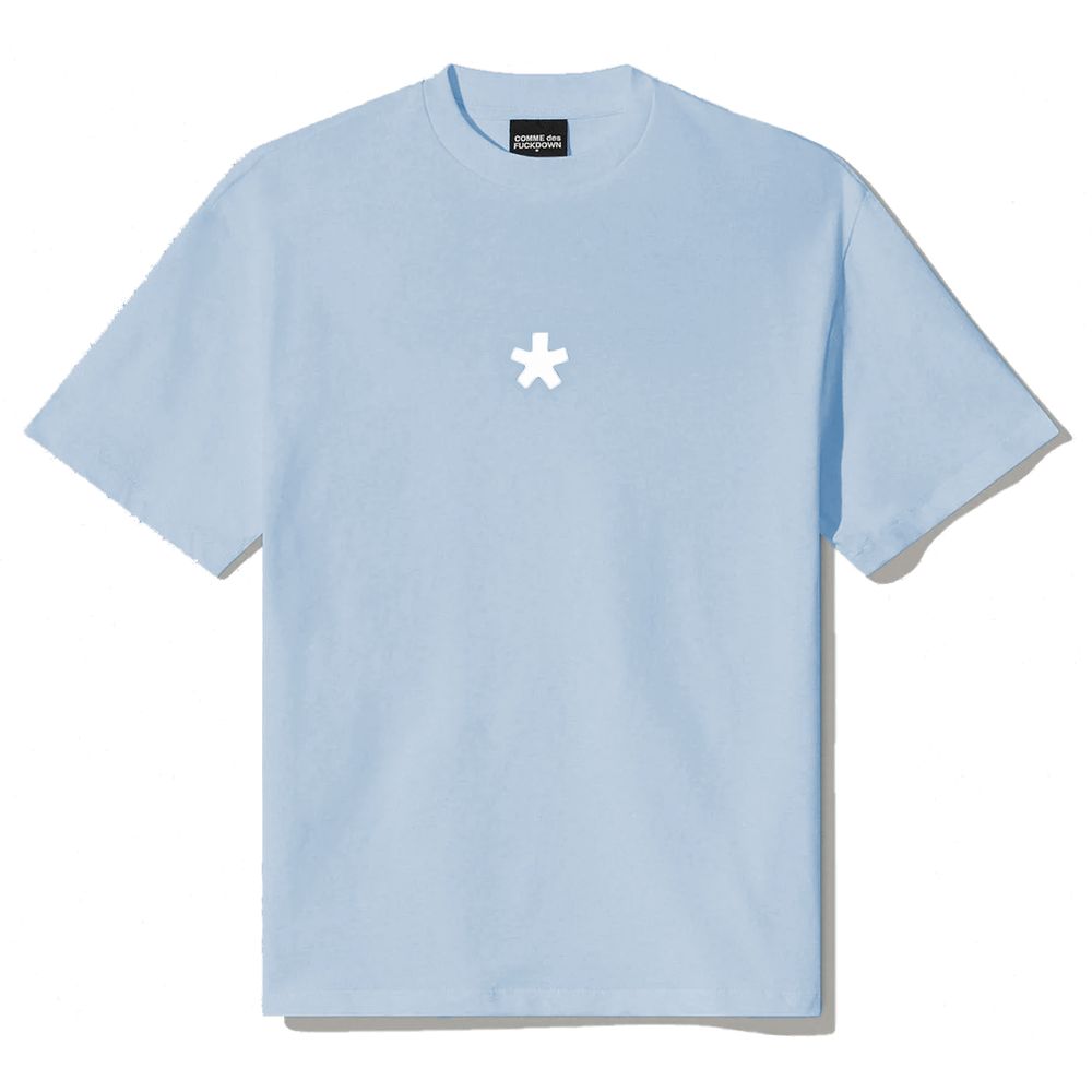 Comme Des Fuckdown Blue Cotton Women T-Shirt