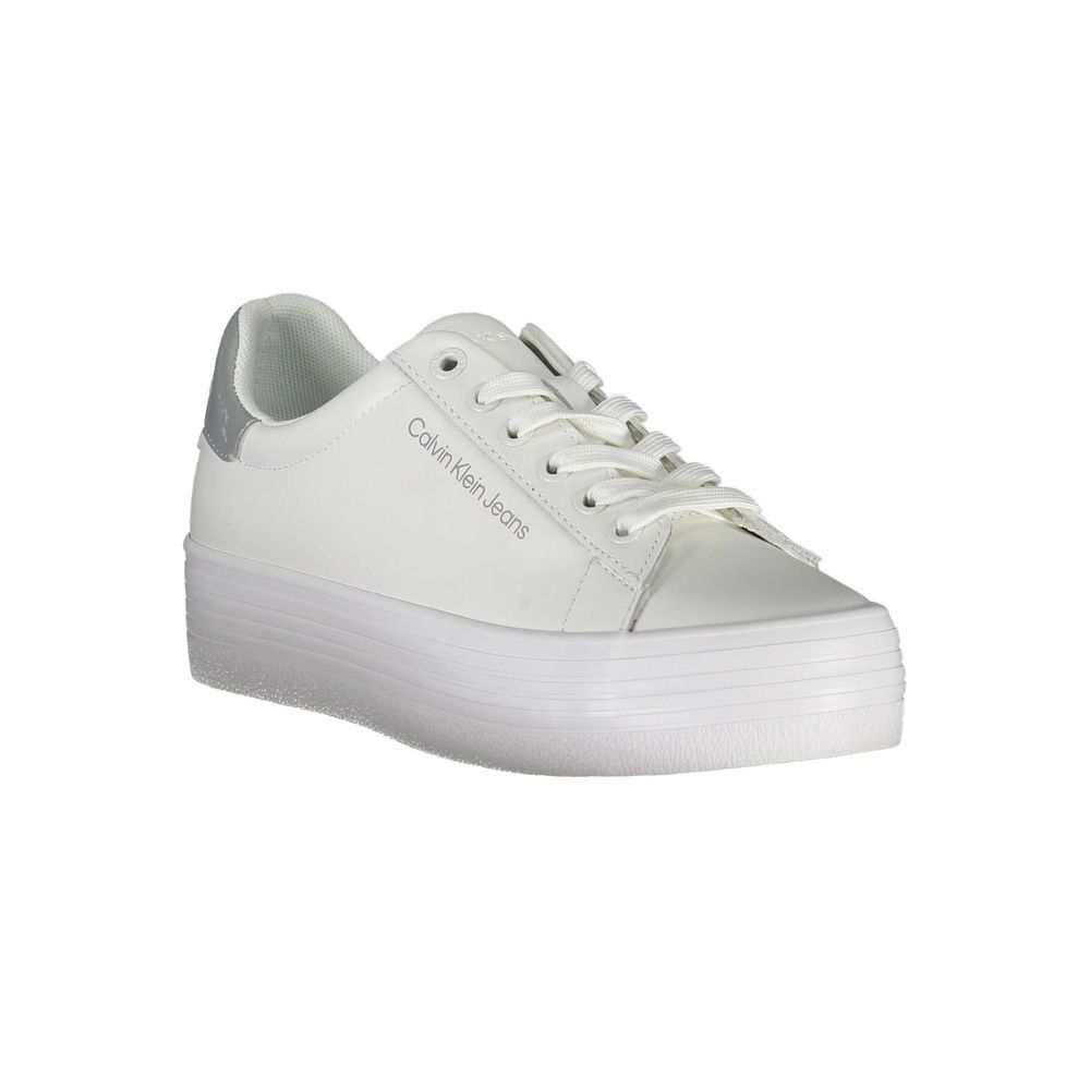Calvin Klein White Polyester Sneaker