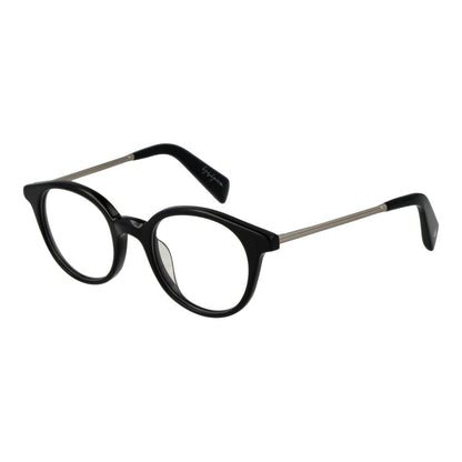 Yohji Yamamoto Black Unisex Glasses Frame