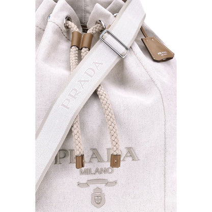 Prada Linen Bucket Bag