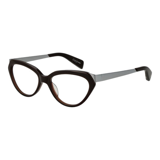 Yohji Yamamoto Brown Unisex Glasses Frame