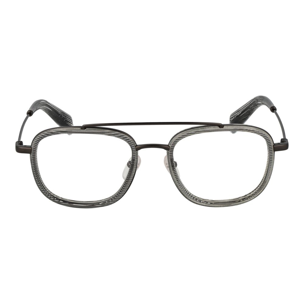 Yohji Yamamoto Gray Men Glasses Frame