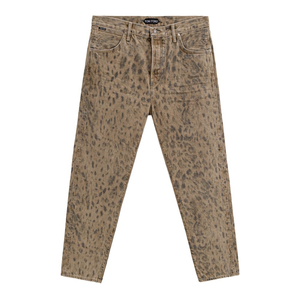 Tom Ford Beige Cotton Tapered Jean