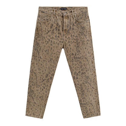 Tom Ford Beige Cotton Tapered Jean