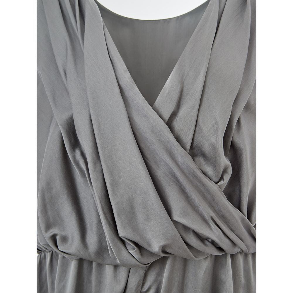 Lardini Gray Silk Long