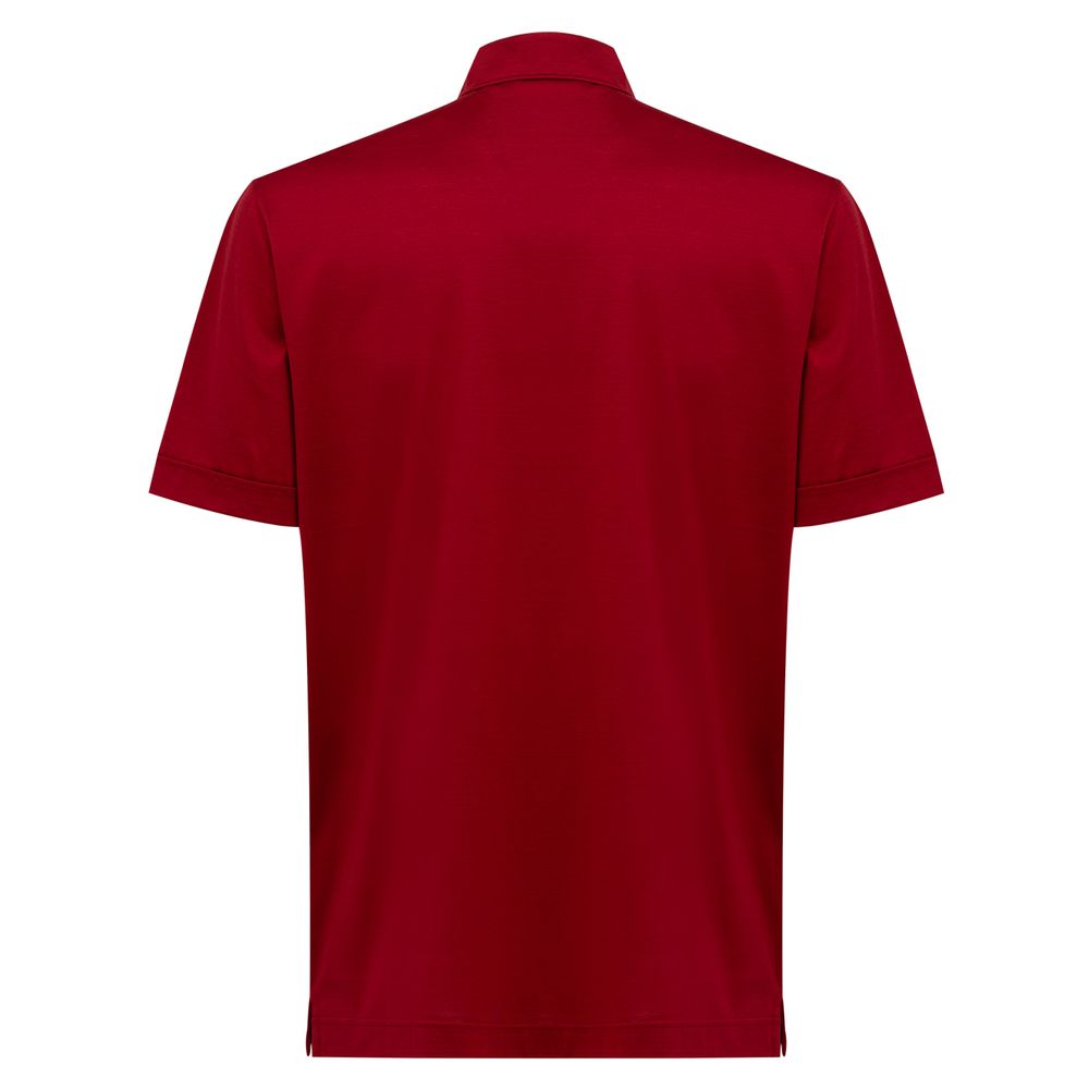 Canali Red Cotton Shirt