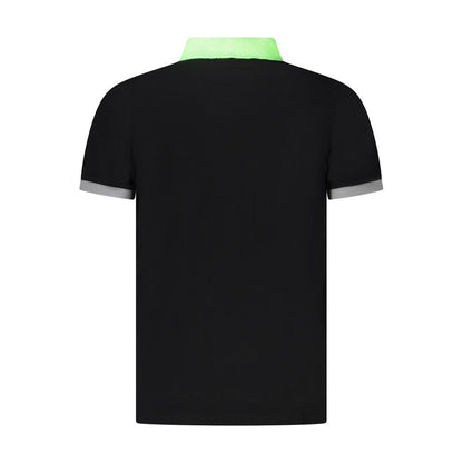 Norway 1963 Black Cotton Men Polo Shirt