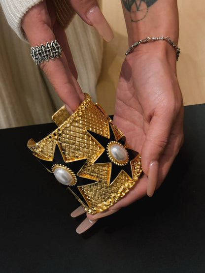 Pulsera retro de estrella de mar de la serie medieval de moda con personalidad retro francesa