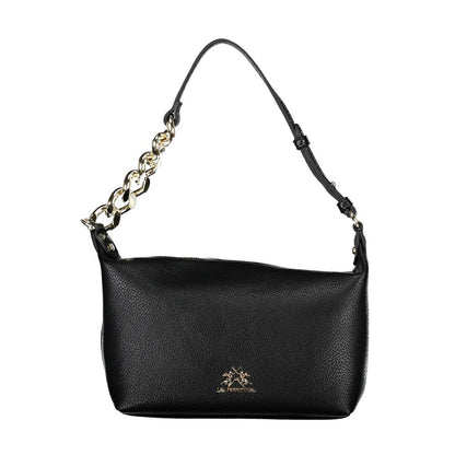 La Martina Black Polyethylene Handbag