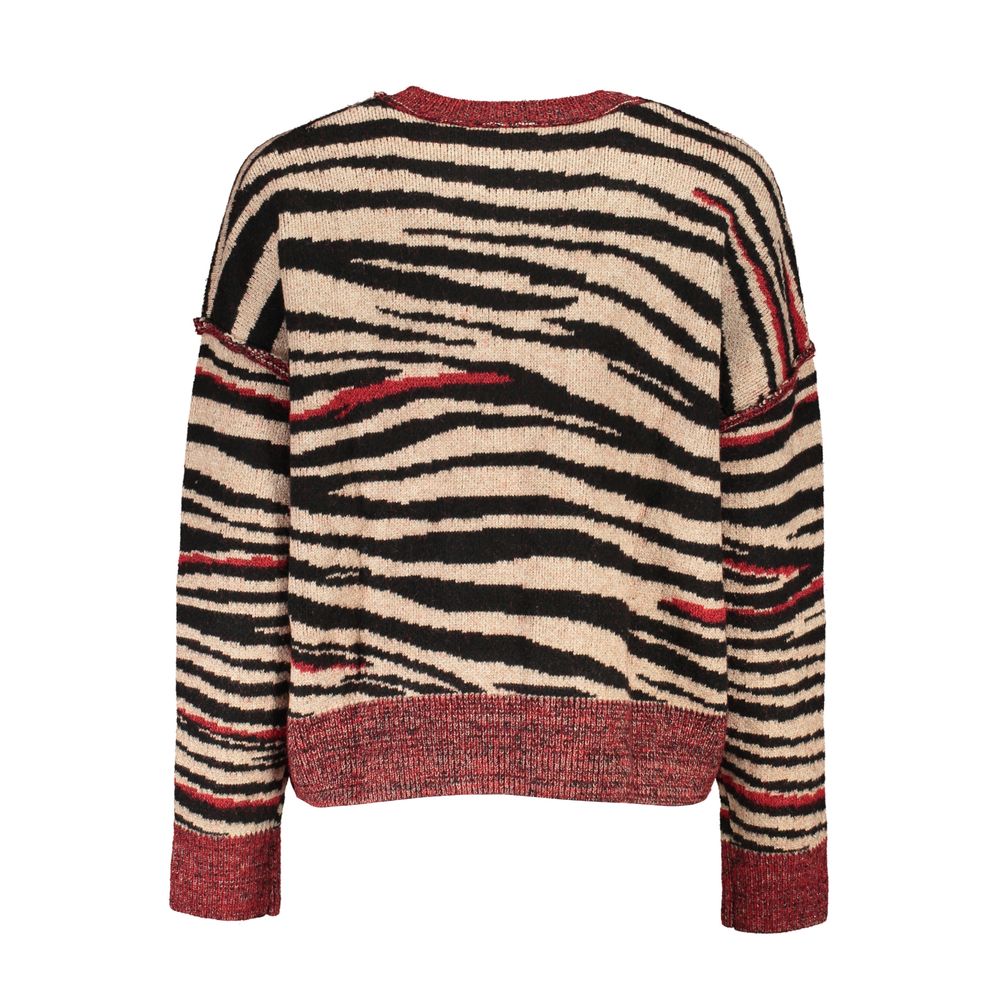 Desigual Red Fabric Sweater