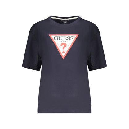 Guess Jeans Blue Cotton Women T-Shirt
