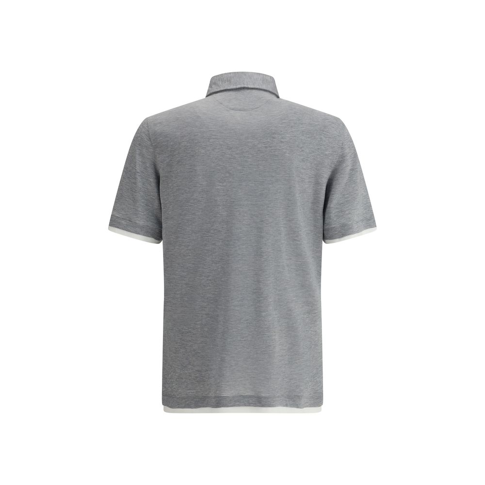 Brunello Cucinelli Silk Polo Shirt