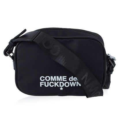 Comme Des Fuckdown Black Polyester Women Crossbody Bag