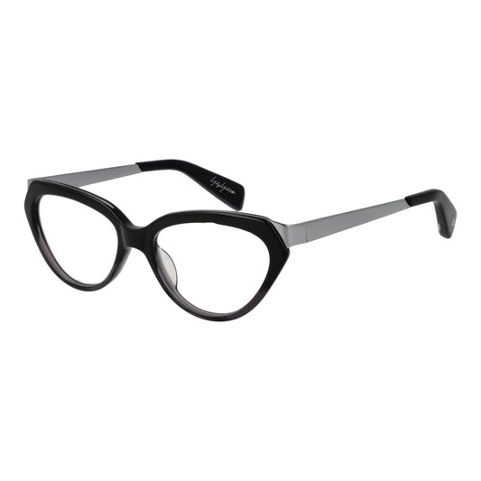 Yohji Yamamoto Black Unisex Glasses Frame