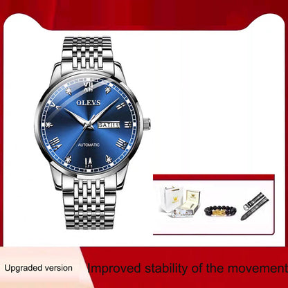 Reloj para hombre, automático, de cuerda simple, resistente al agua
