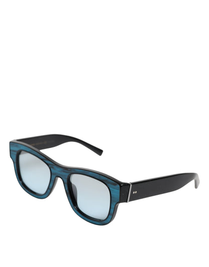 Dolce & Gabbana Blue Black Marbled Metal DG2215K Eyewear Sunglasses