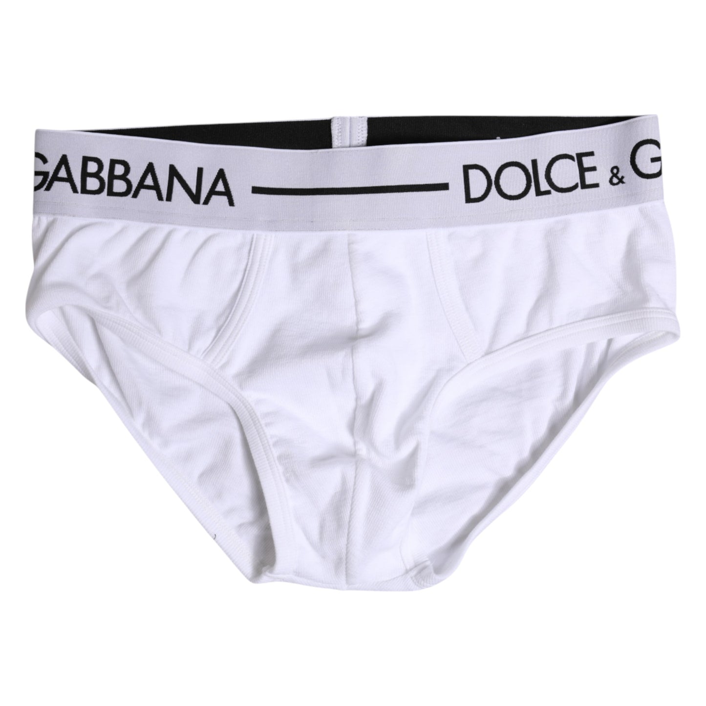 Dolce & Gabbana White Cotton Stretch Regular Brief Underwear