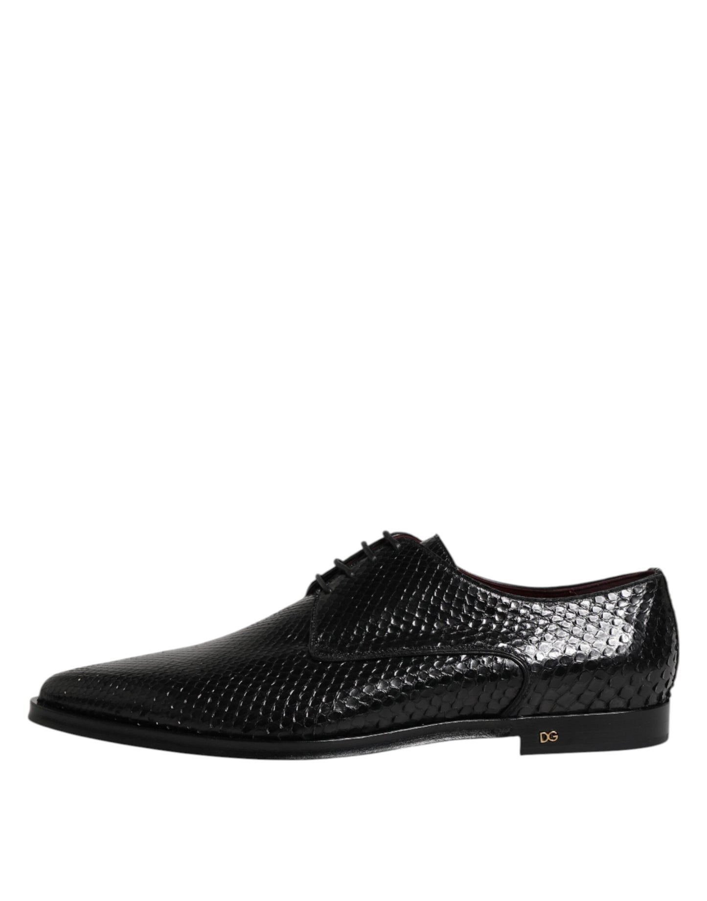 Dolce & Gabbana Black Leather Lace Up Dress Men Derby Shoes