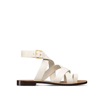 Dior Sun Leather Flat Sandals