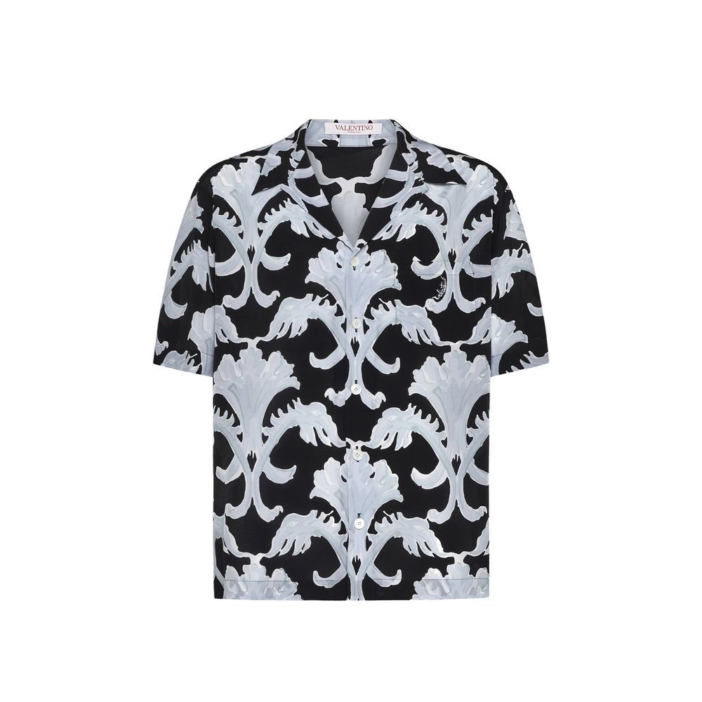 Valentino Garavani Metamorphos Wall Print Bowling Shirt
