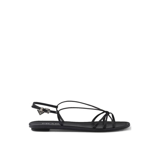 Prada Leather Flat Sandals