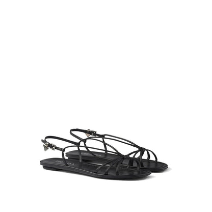 Prada Leather Flat Sandals
