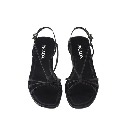 Prada Leather Flat Sandals