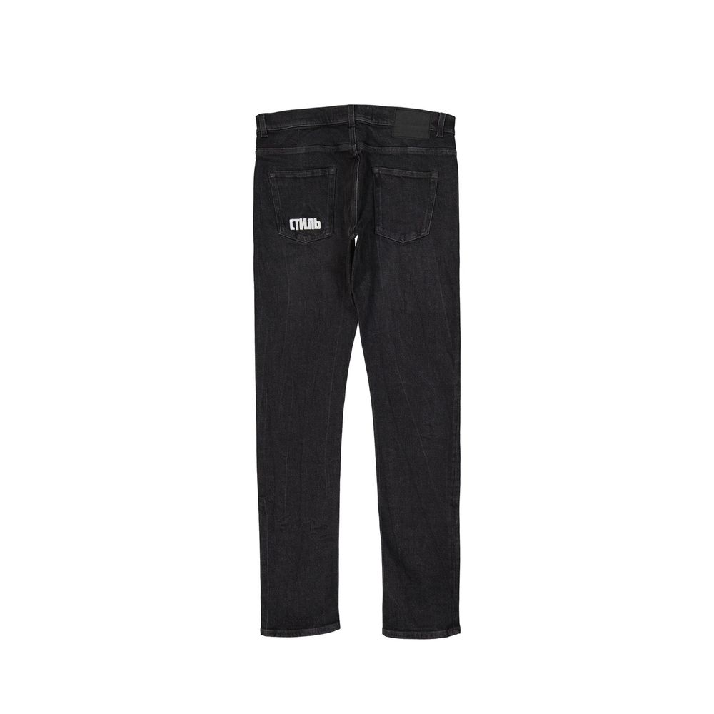 Heron Preston Cotton Denim Slim Jeans