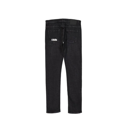 Heron Preston Cotton Denim Slim Jeans