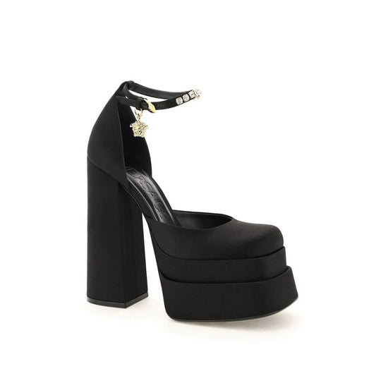 Versace Silk Satin Platform Pumps