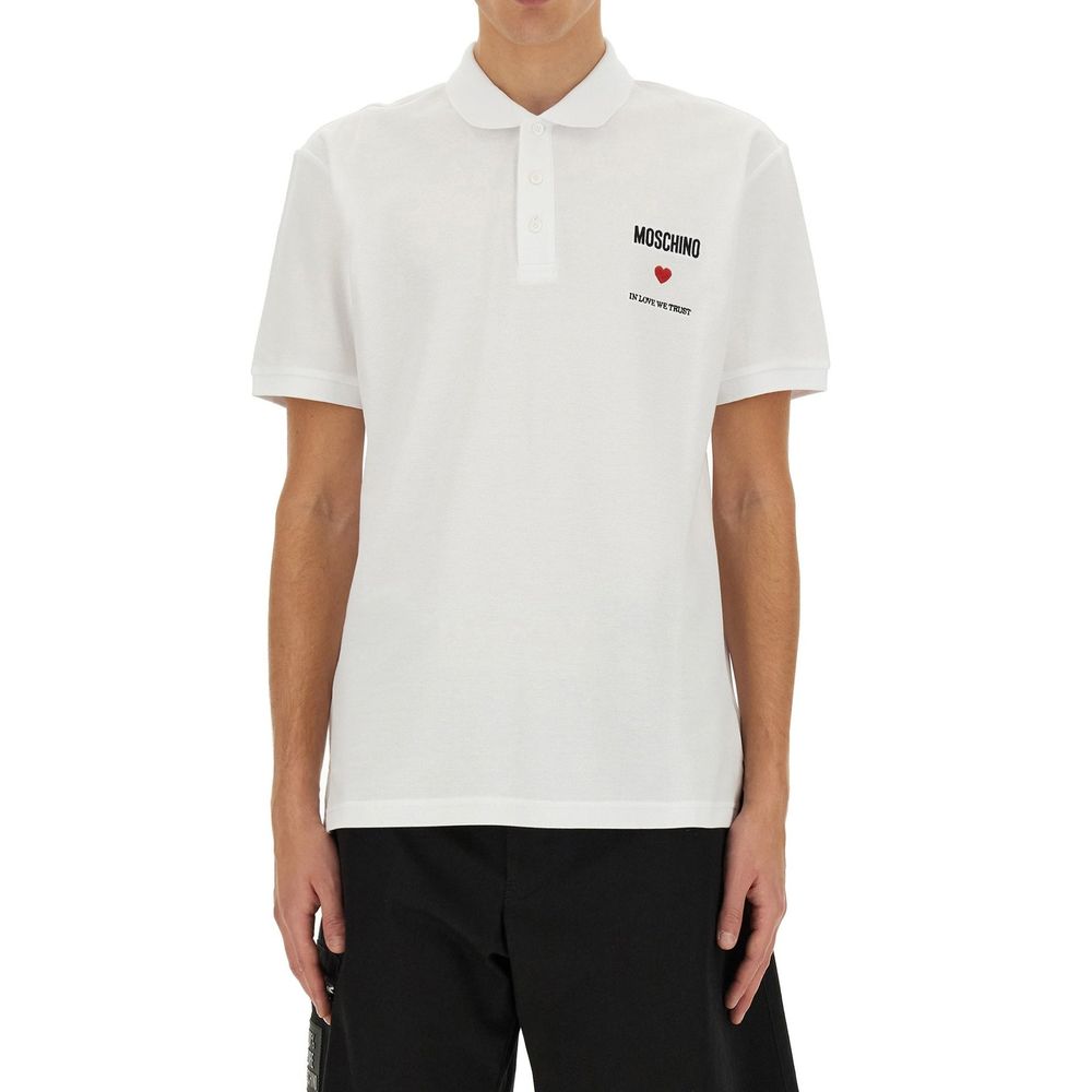 Moschino Couture In Love We Trust Cotton Polo