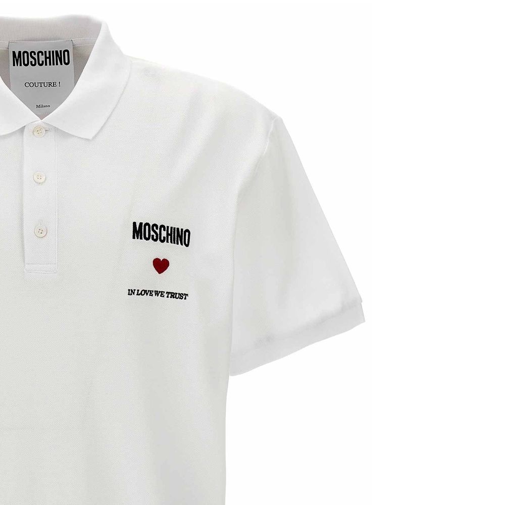 Moschino Couture In Love We Trust Cotton Polo