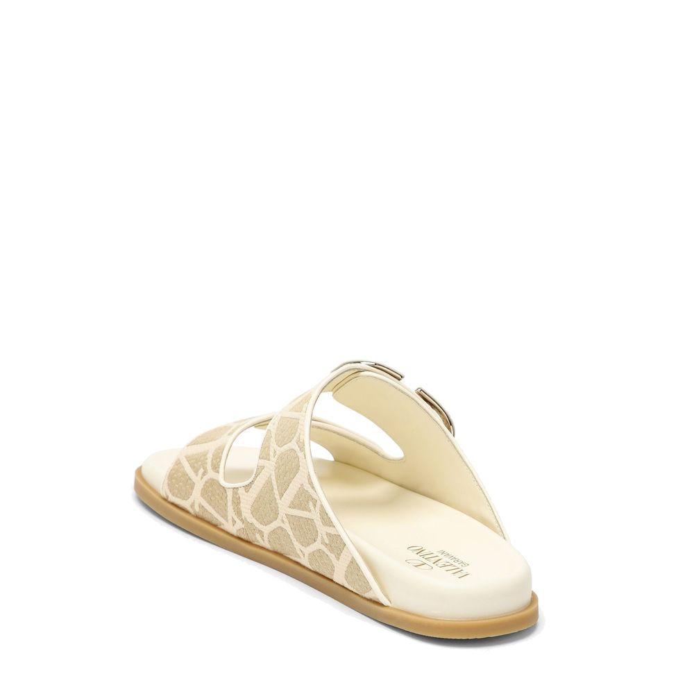 Valentino Garavani Toile Iconographe Flat Sandals