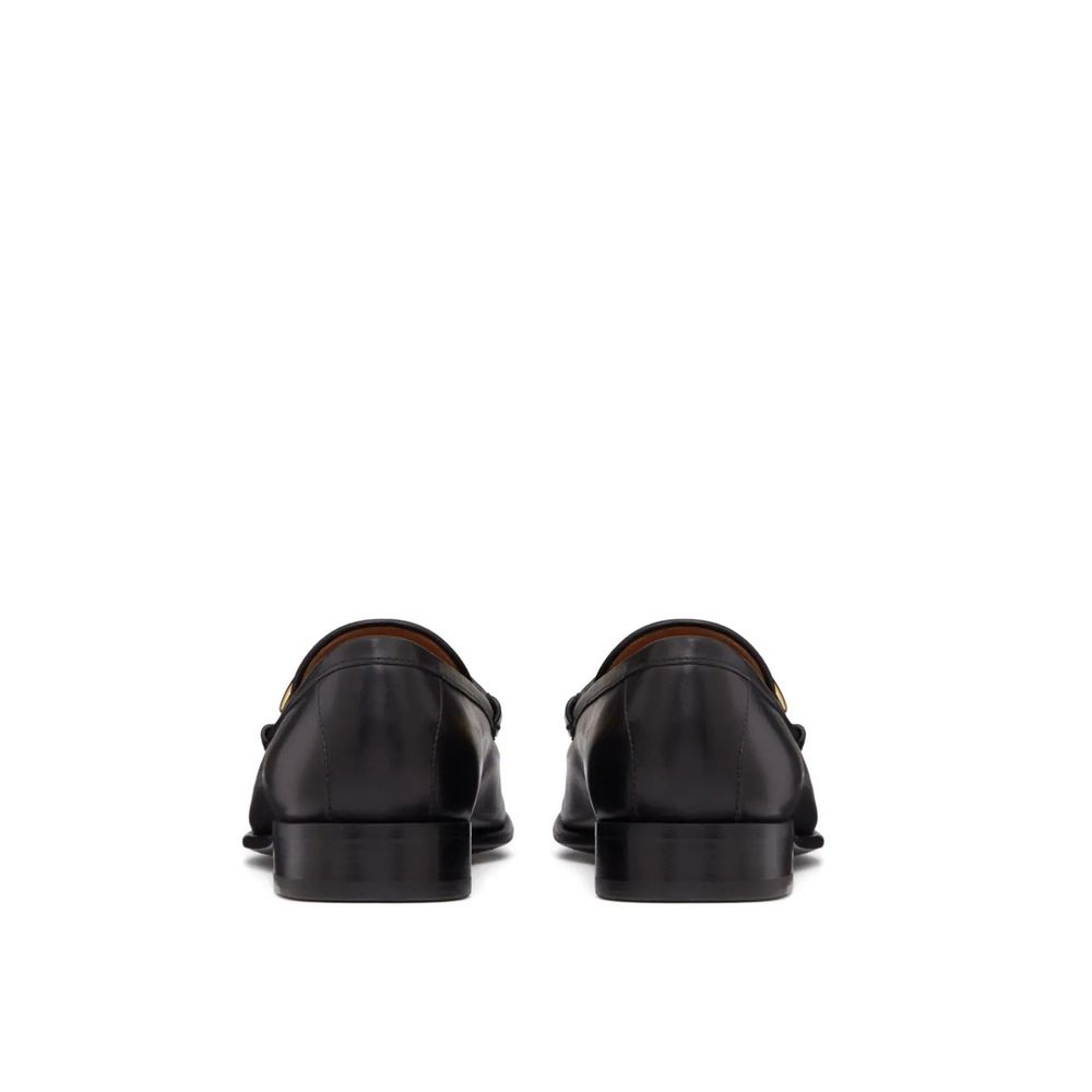 Valentino Garavani V-Logo Moon Leather Loafers